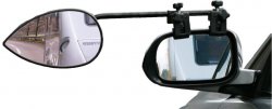 Milenco Aero 3 Convex extra lång backspegel som passar även bredare husvagnar.